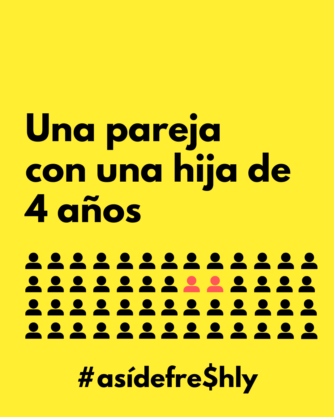 Una pareja con una hija de 4 años