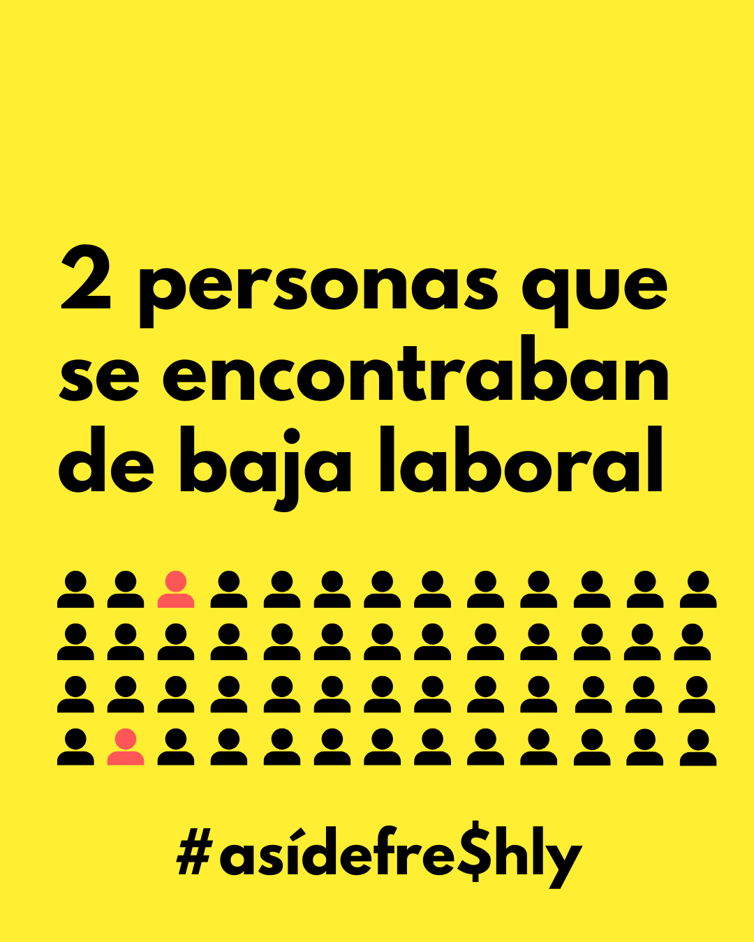2 personas que se encontraban de baja laboral